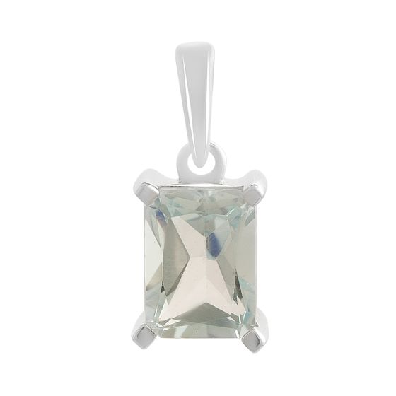 Серебряная подвеска с топазом 1.906ct