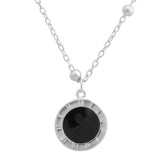 Серебряное колье с емаллю