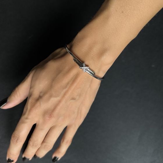 Серебряный браслет с фианитами Серебряный браслет с фианитами