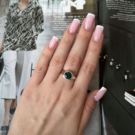 Серебряное кольцо с аквамарином nano 1.647ct