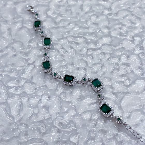 Серебряный браслет с агатом 8.955ct