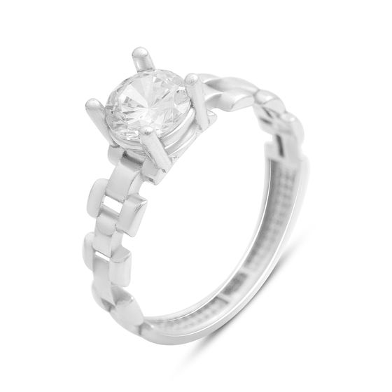 Серебряное кольцо с фианитами