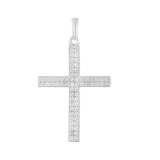 Золотая подвеска с фианитами 0.61ct