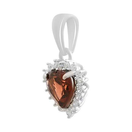 Серебряная подвеска с гранатом 1.144ct