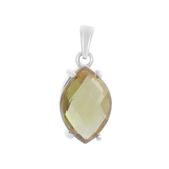 Серебряная подвеска с султанитом 5.198ct