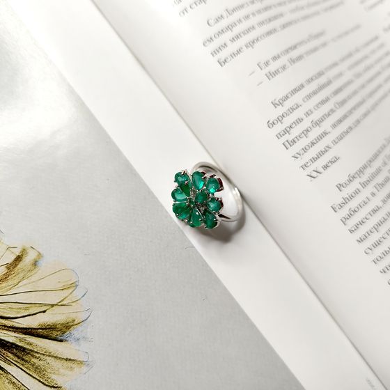 Серебряное кольцо с агатом 4.135ct