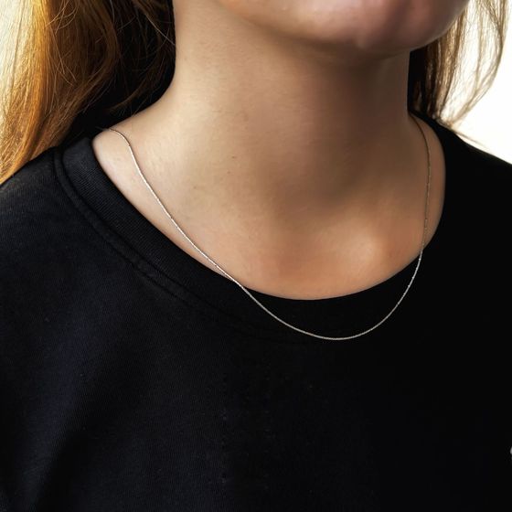 Серебряная цепочка без камней Серебряная цепочка без камней