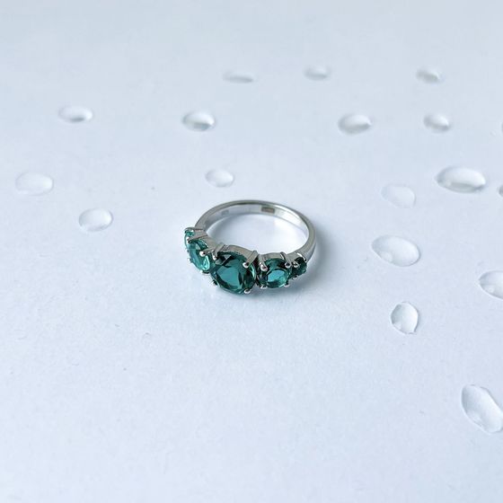 Серебряное кольцо с аквамарином nano 1.202ct