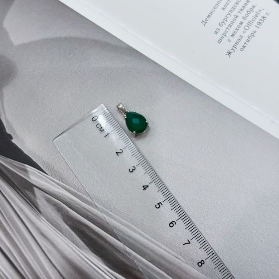 Серебряная подвеска с агатом 2.79ct