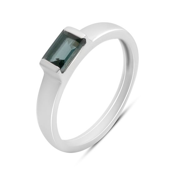 Серебряное кольцо с топазом Лондон Блю 0.54ct