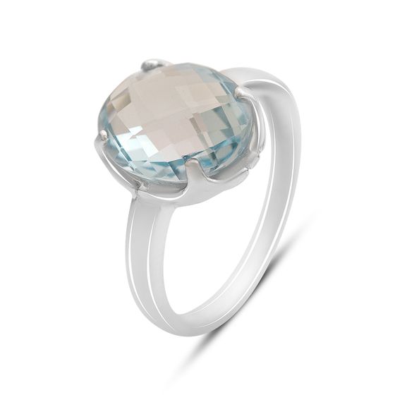 Серебряное кольцо с топазом