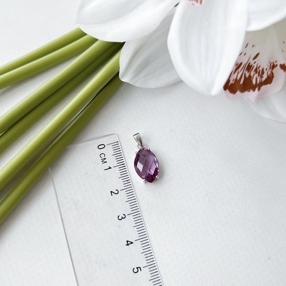 Серебряная подвеска с александритом 7.37ct