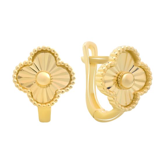 Золотые серьги без камней