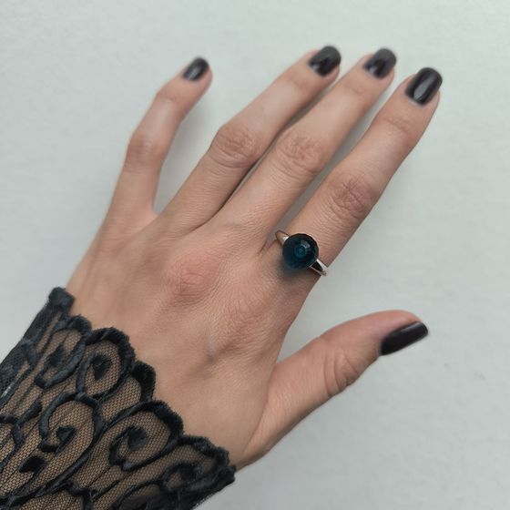 Серебряное кольцо с фианитами