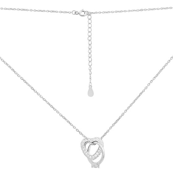 Серебряное колье с фианитами