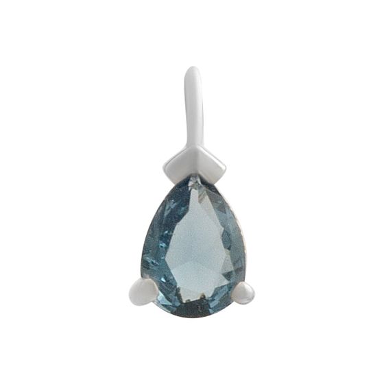 Серебряная подвеска с топазом Лондон Блю 0.475ct