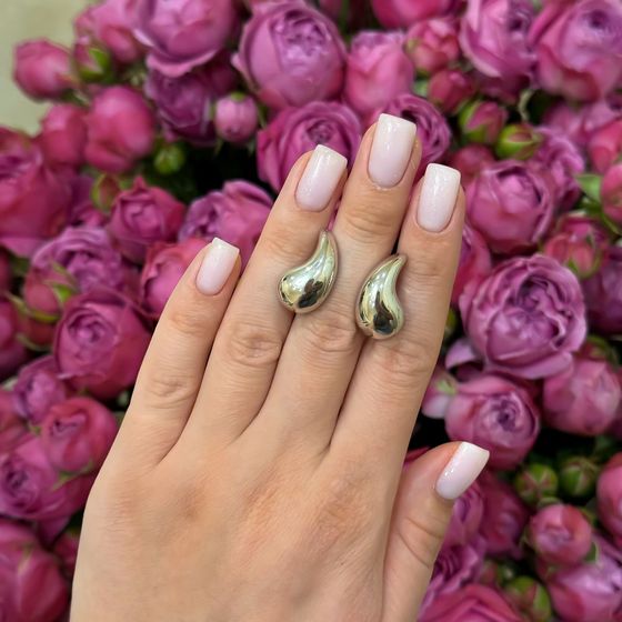 Серебряные серьги без камней