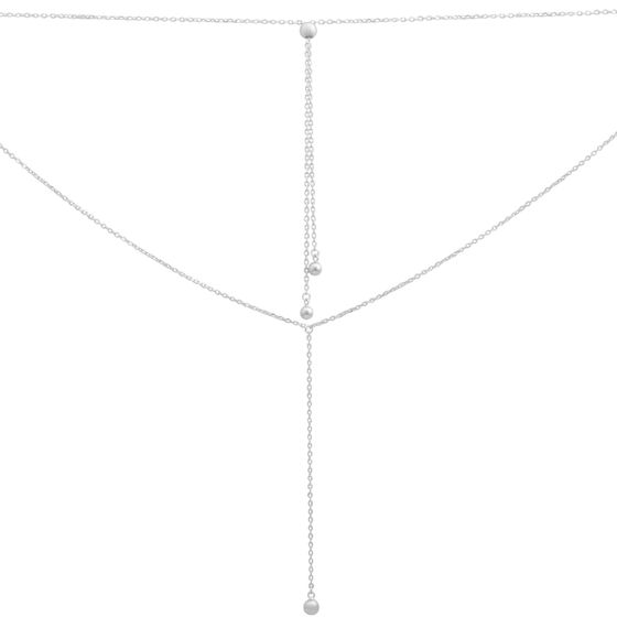 Серебряное колье без камней