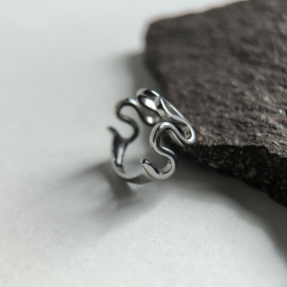 Серебряное кольцо без камней