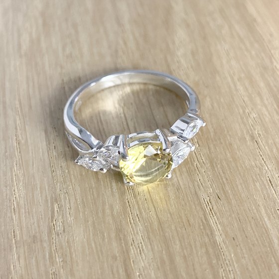 Серебряное кольцо с цитрином nano 1.668ct