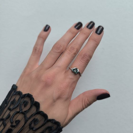 Серебряное кольцо с мистик топазом 0.613ct