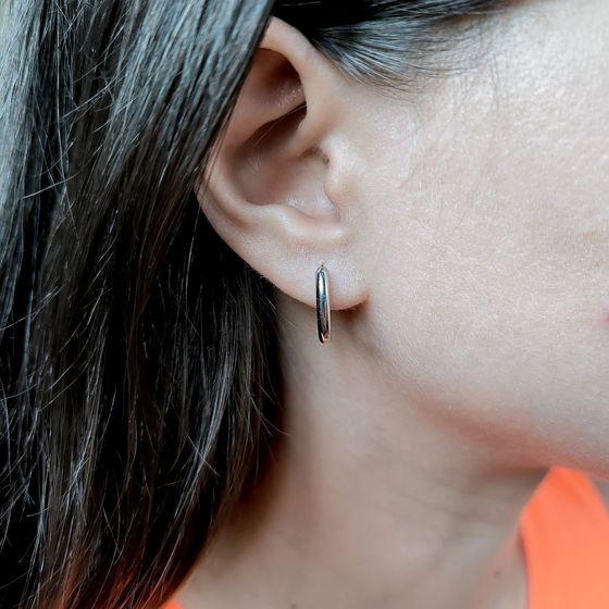 Серебряные серьги без камней Серебряные серьги без камней