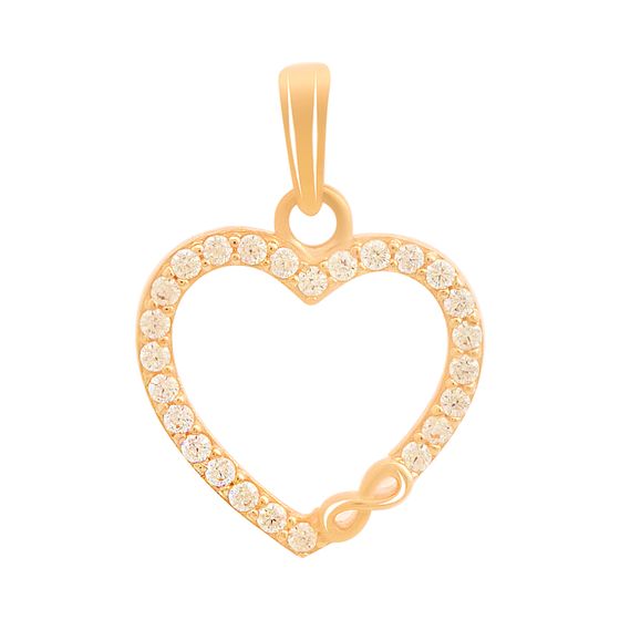 Золотая подвеска с фианитами 0.25ct