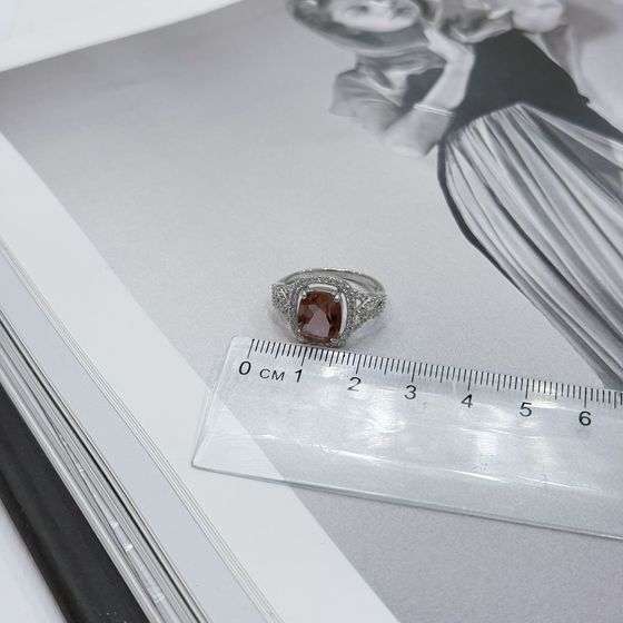 Серебряное кольцо с султанитом 3.8ct