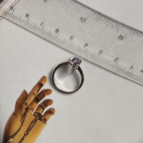 Серебряное кольцо с аметистом 1.887ct