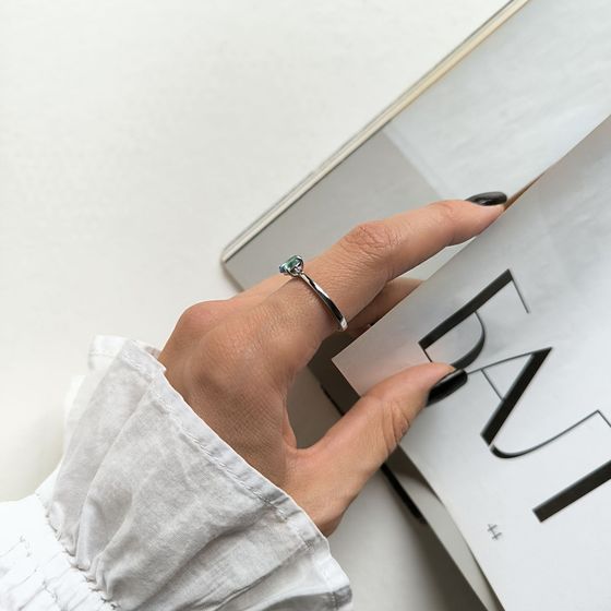 Серебряное кольцо с мистик топазом 0.597ct