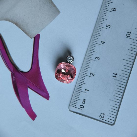 Серебряная подвеска с фианитами