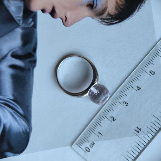 Серебряное кольцо с фианитами