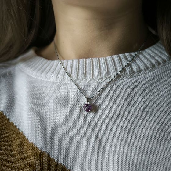 Серебряная подвеска с александритом 2.687ct