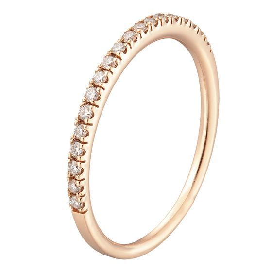 Золотое кольцо с бриллиантом 0.24ct