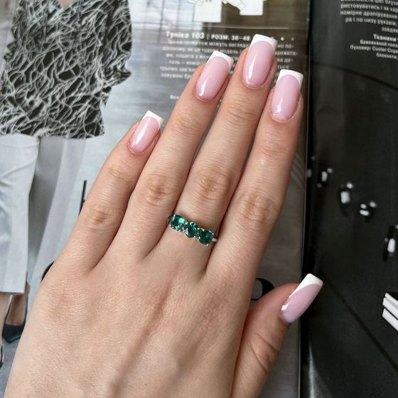 Серебряное кольцо с аквамарином nano 1.44ct