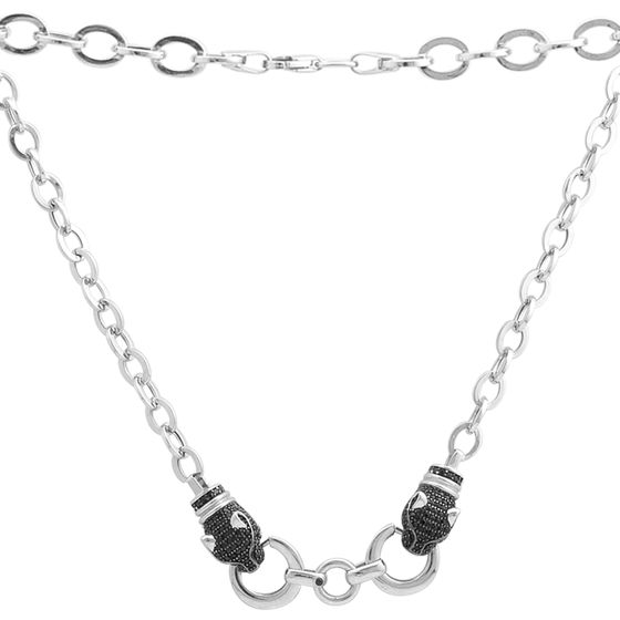 Золотое колье с фианитами 1.4ct