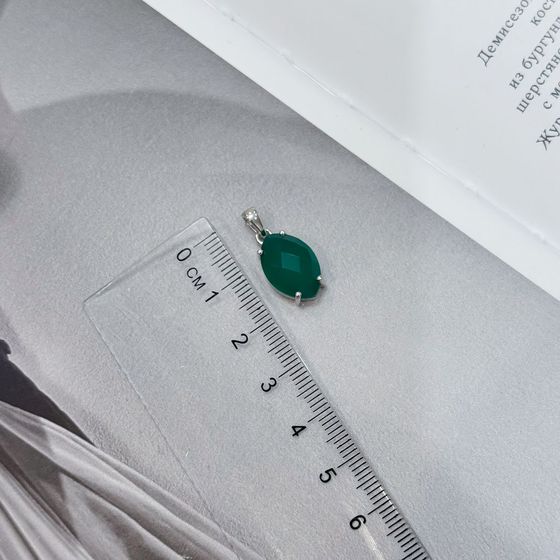 Серебряная подвеска с агатом 4.858ct