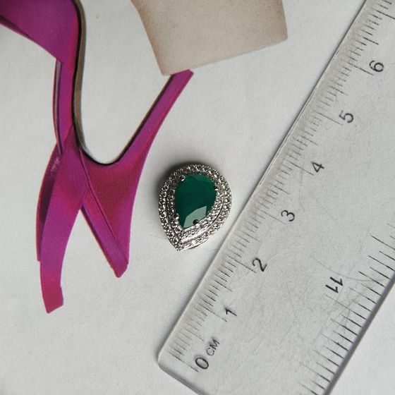 Серебряная подвеска с агатом 2.266ct