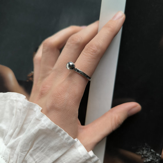 Серебряное кольцо без камней