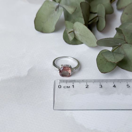 Серебряное кольцо с султанитом 3.064ct