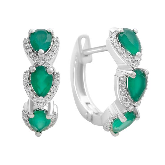 Серебряное кольцо с агатом 1.48ct