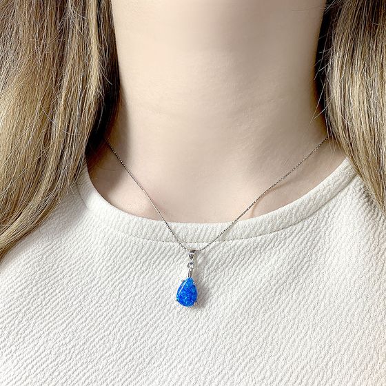 Серебряная подвеска с опалом 1.275ct