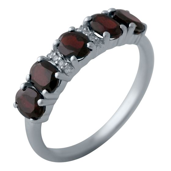 Серебряное кольцо с гранатом 2.164ct