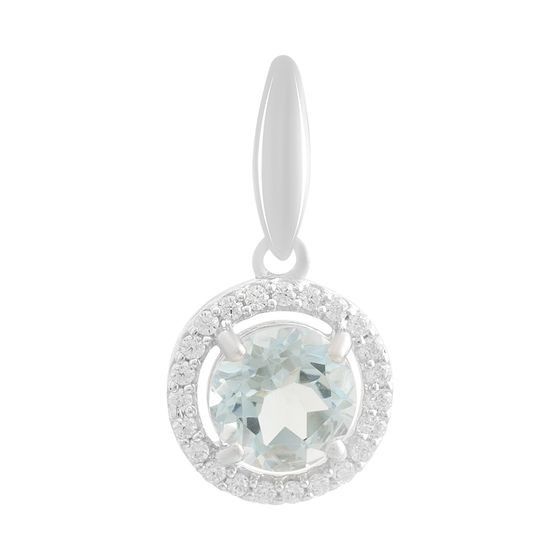 Серебряная подвеска с топазом 2.704ct