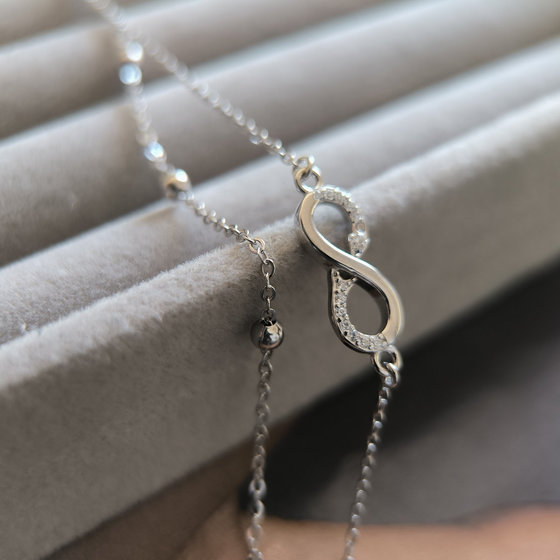 Серебряный браслет с фианитами