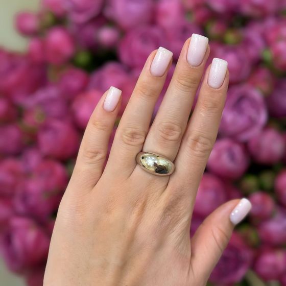 Серебряное кольцо без камней