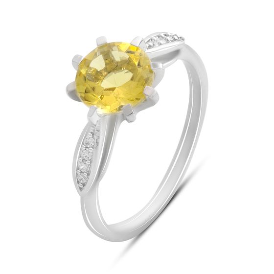 Серебряное кольцо с цитрином nano 1.579ct