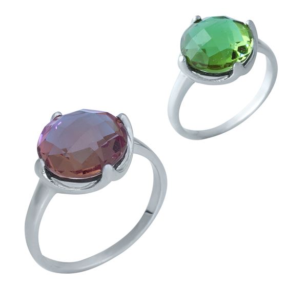 Серебряное кольцо с султанитом 5.575ct