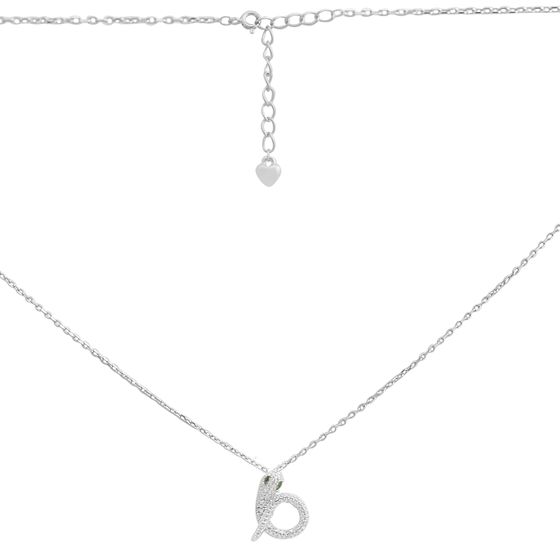 Серебряное колье с фианитами