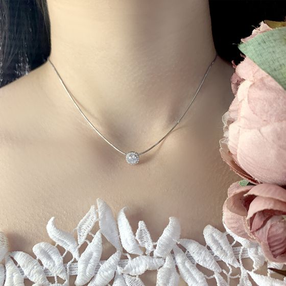 Серебряная подвеска с фианитами 1.031ct